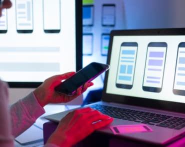 development UI for mobile devices
